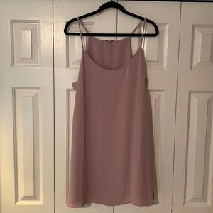 Purple dress with side cutouts